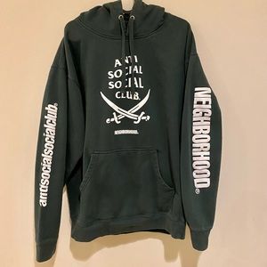 Anti Social Social Club x Neighborhood Green Hoodie